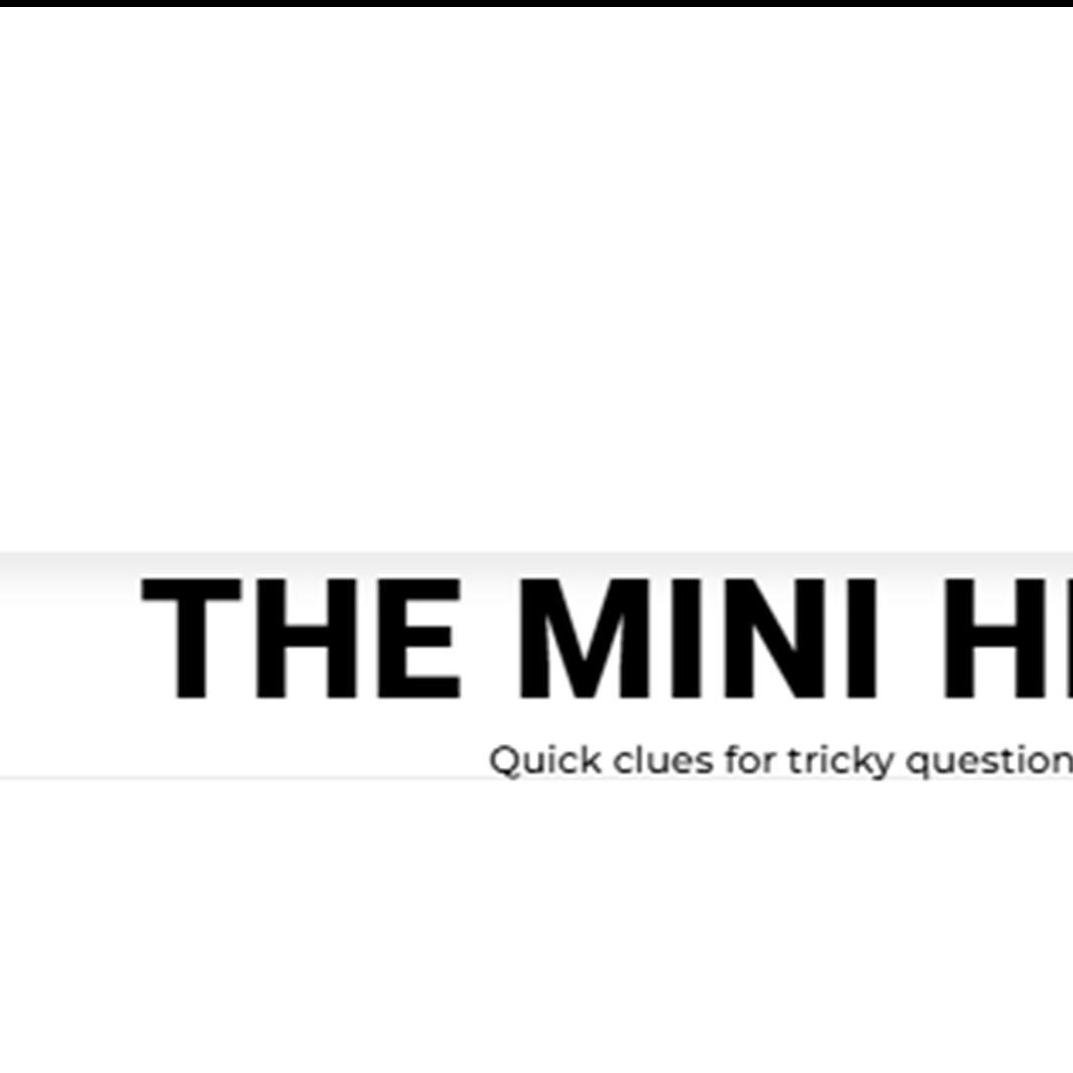 The Mini Hints